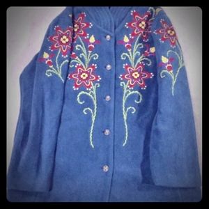 Bob Mackey Wearable Art Flowered Coat